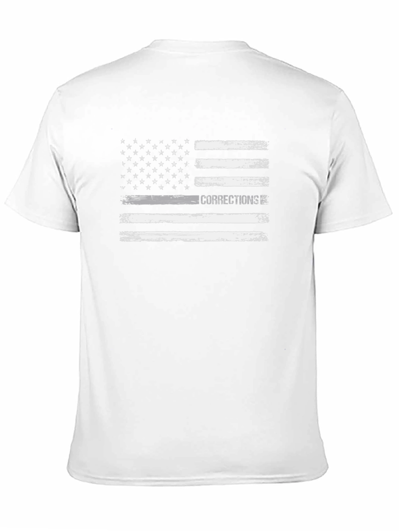 Corrections Thin Gray Line Flag T-Shirt