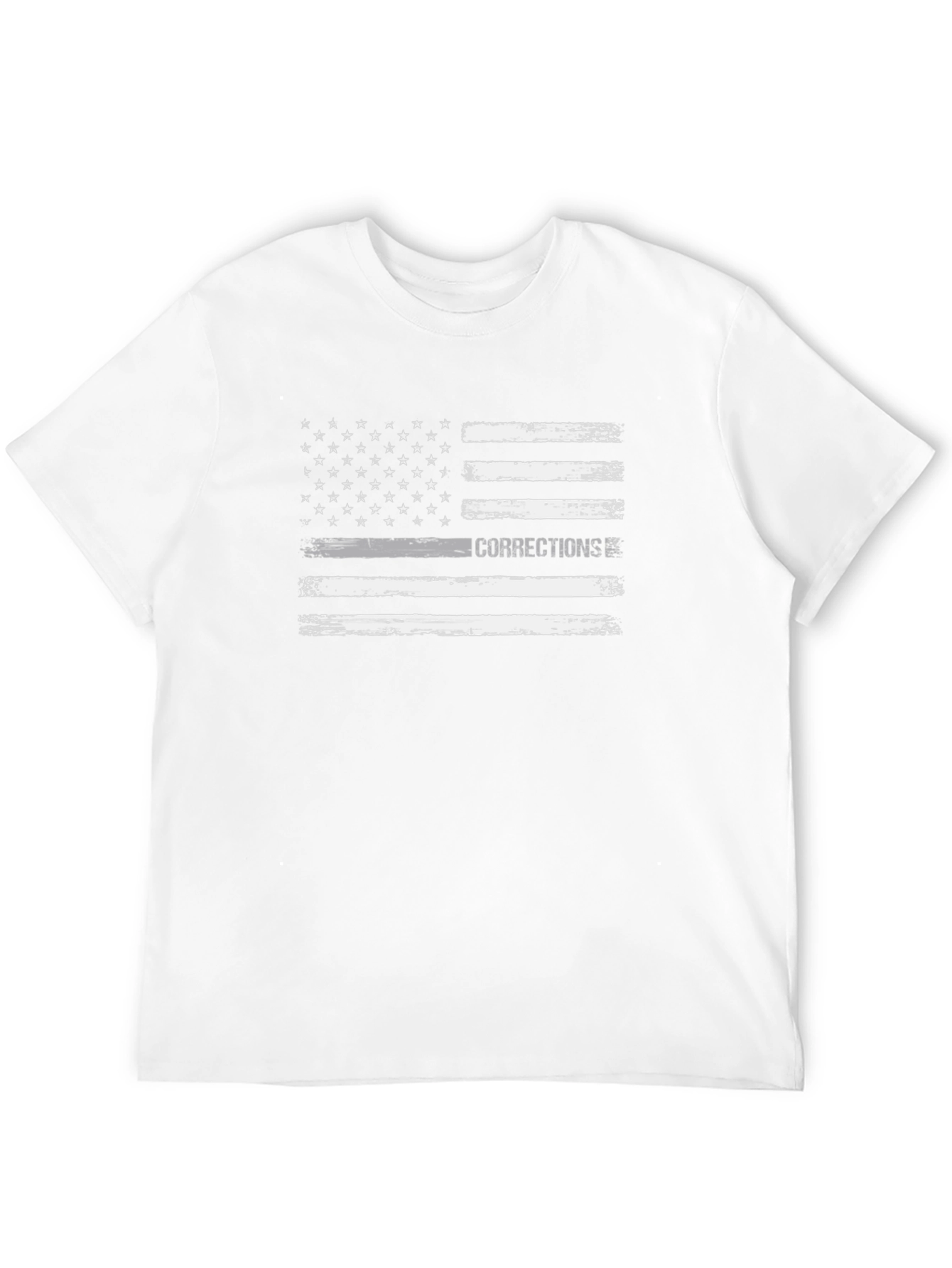 Corrections Thin Gray Line Flag T-Shirt