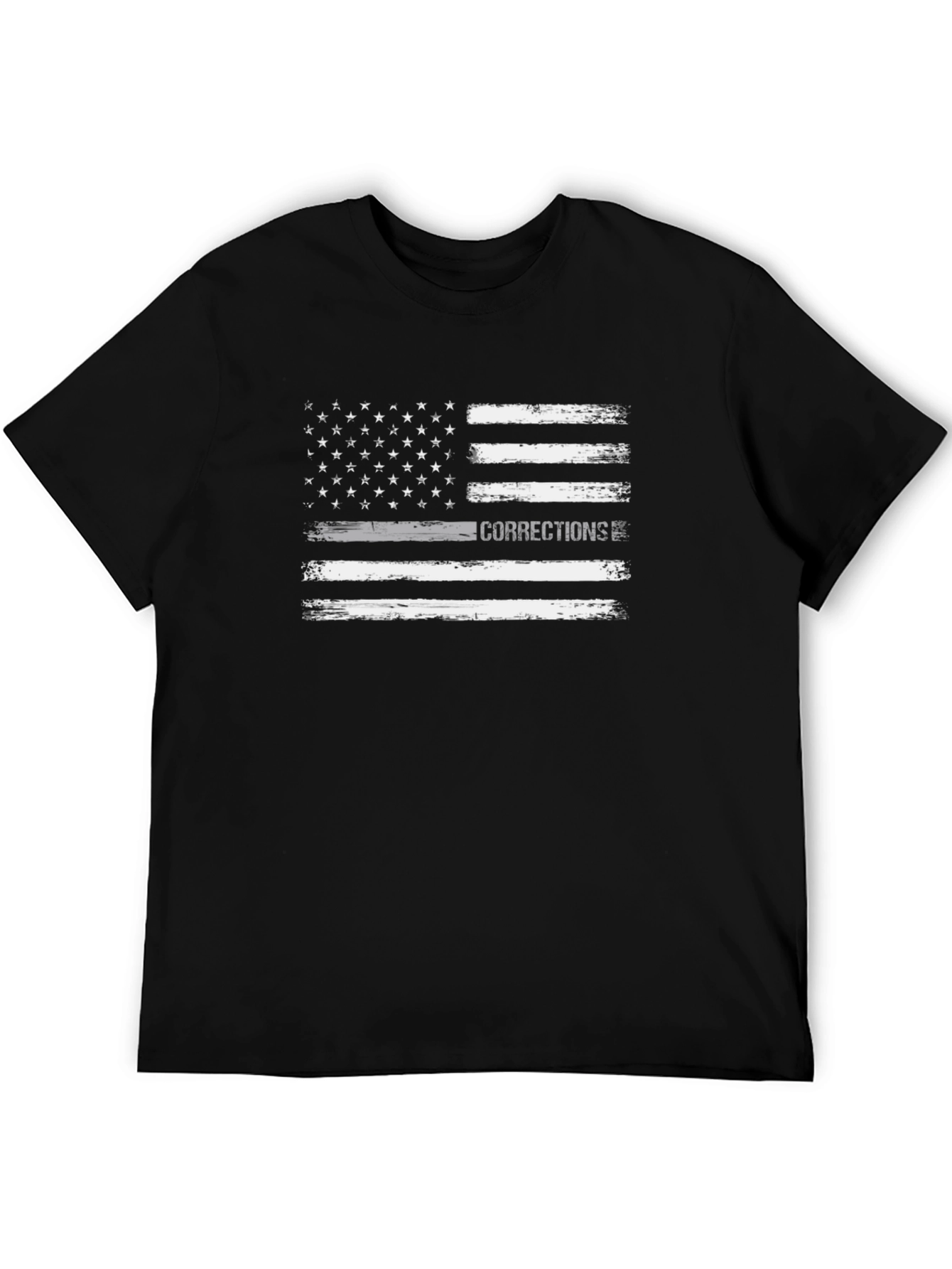 Corrections Thin Gray Line Flag T-Shirt