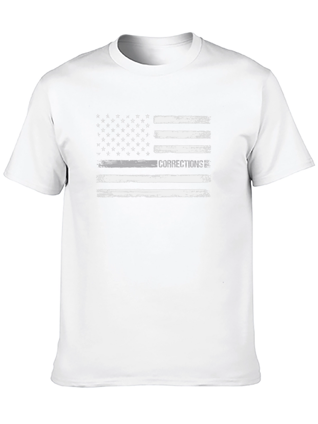 Corrections Thin Gray Line Flag T-Shirt