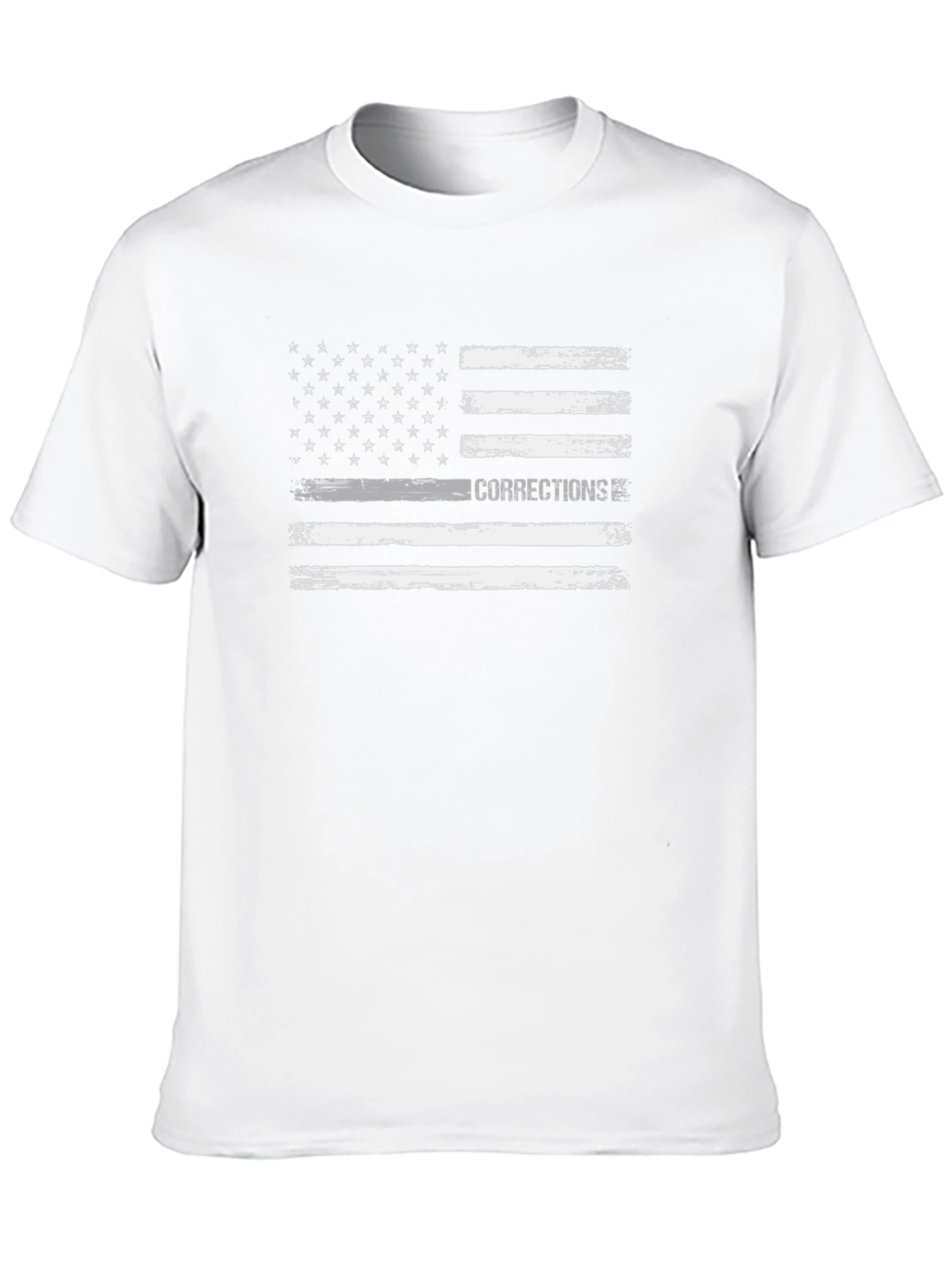Corrections Thin Gray Line Flag T-Shirt