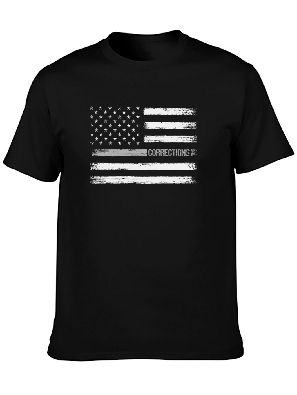 Corrections Thin Gray Line Flag T-Shirt