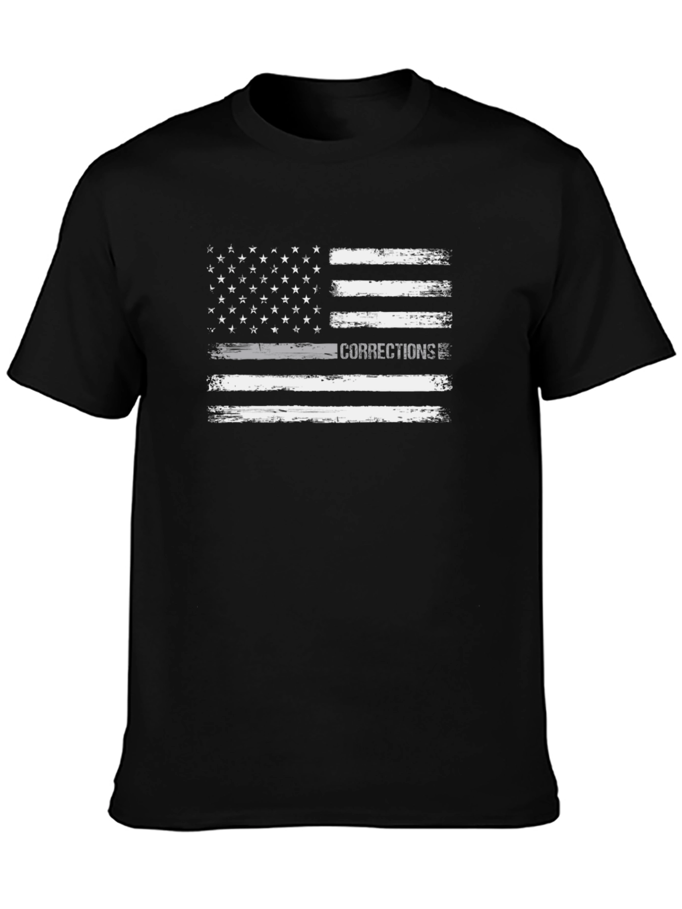 Corrections Thin Gray Line Flag T-Shirt
