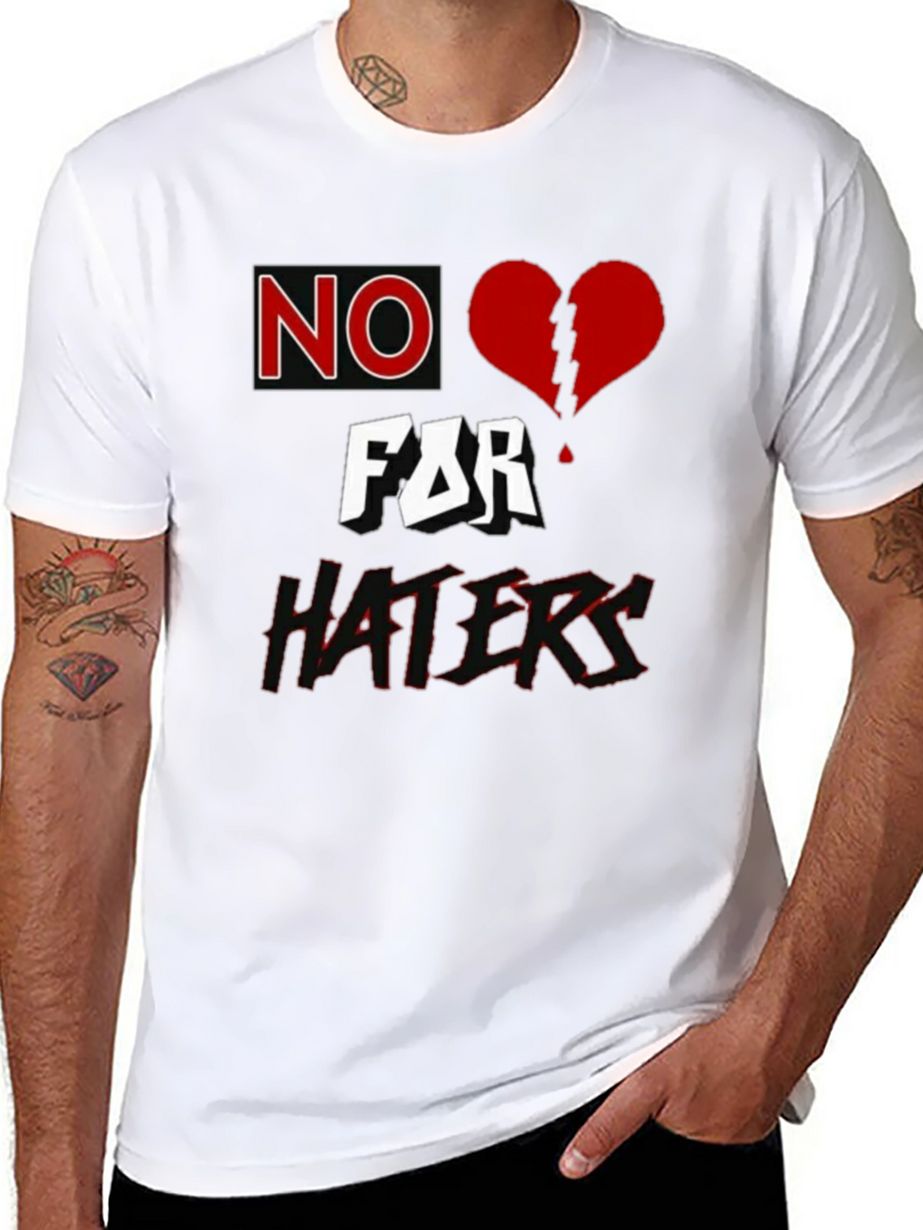 No Love for Haters Graphic T-Shirt