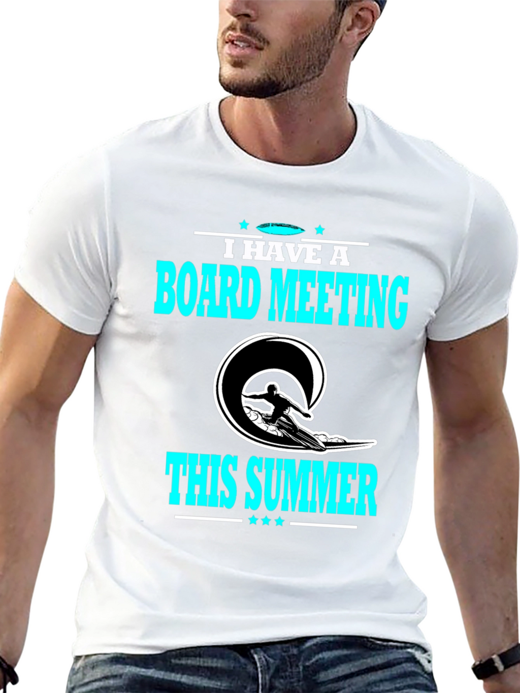 Board Meeting Summer T-Shirt - Surfing Design