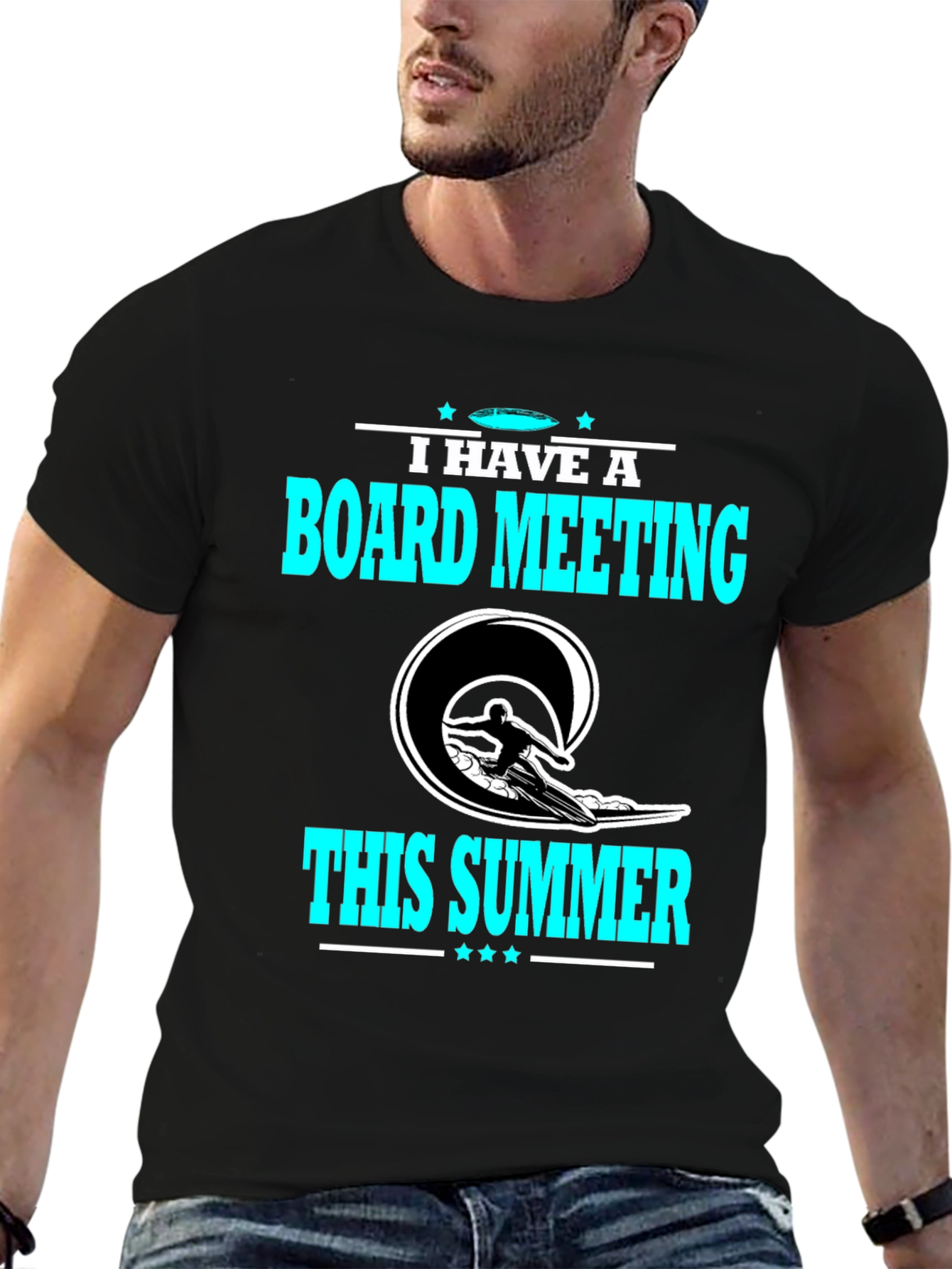 Board Meeting Summer T-Shirt - Surfing Design