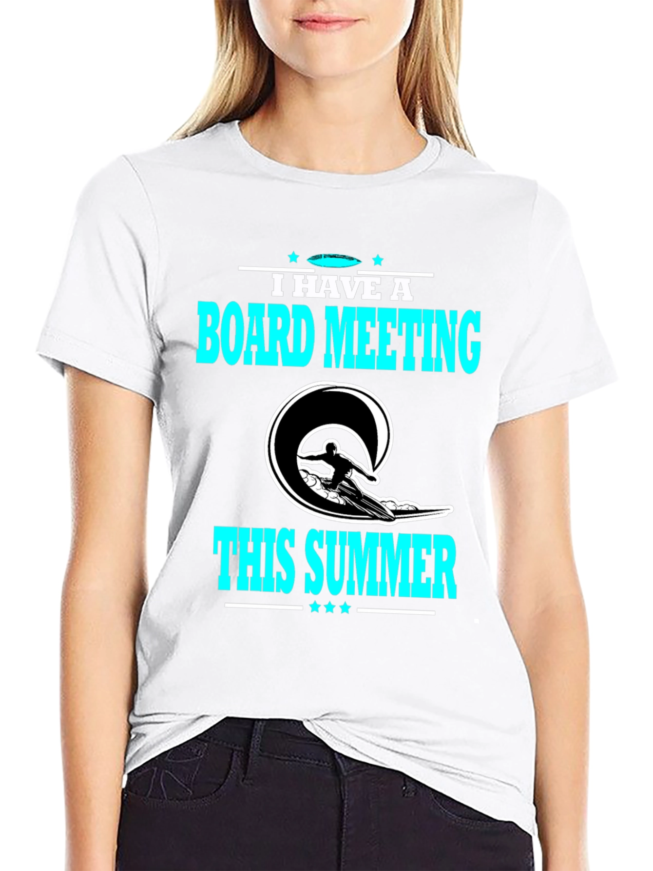 Board Meeting Summer T-Shirt - Surfing Design