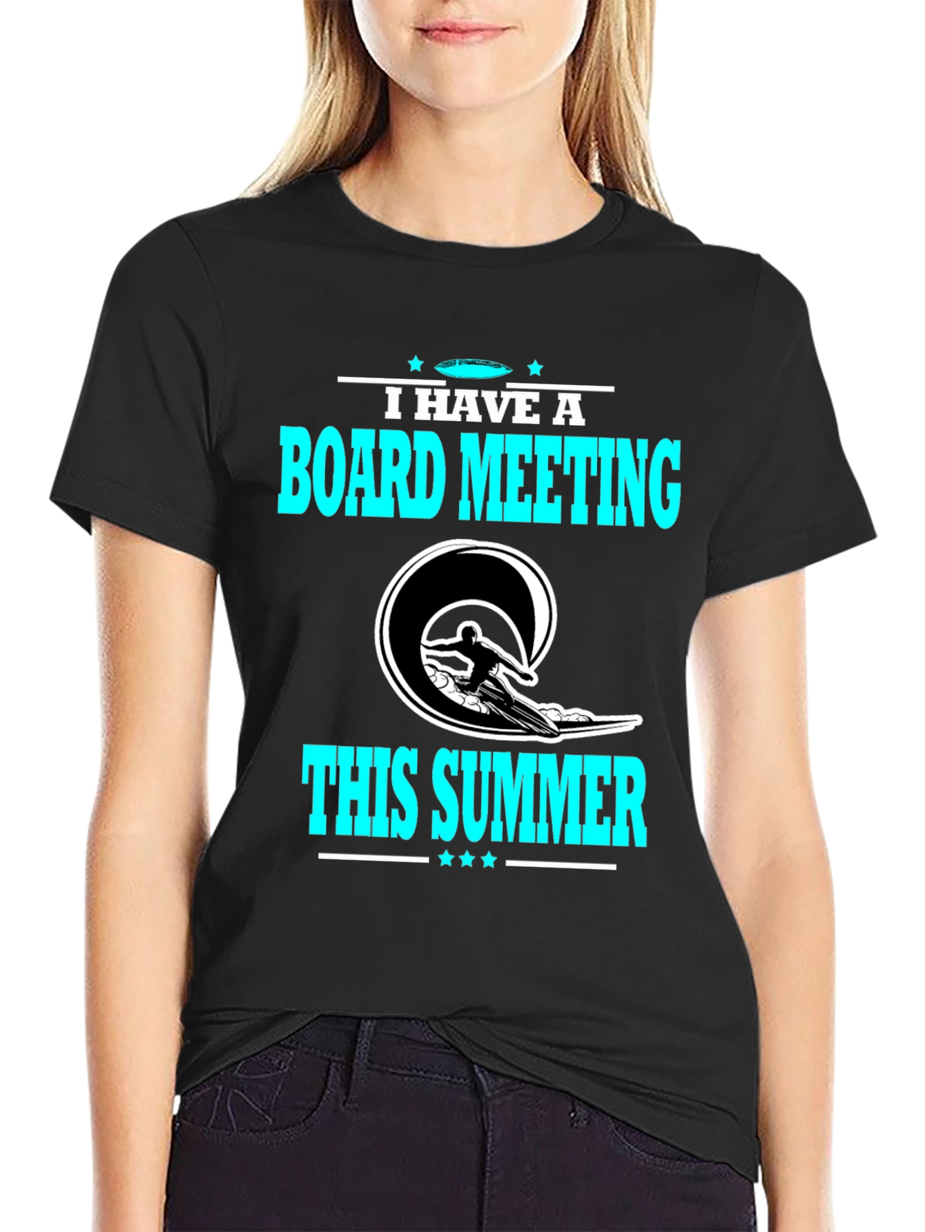 Board Meeting Summer T-Shirt - Surfing Design