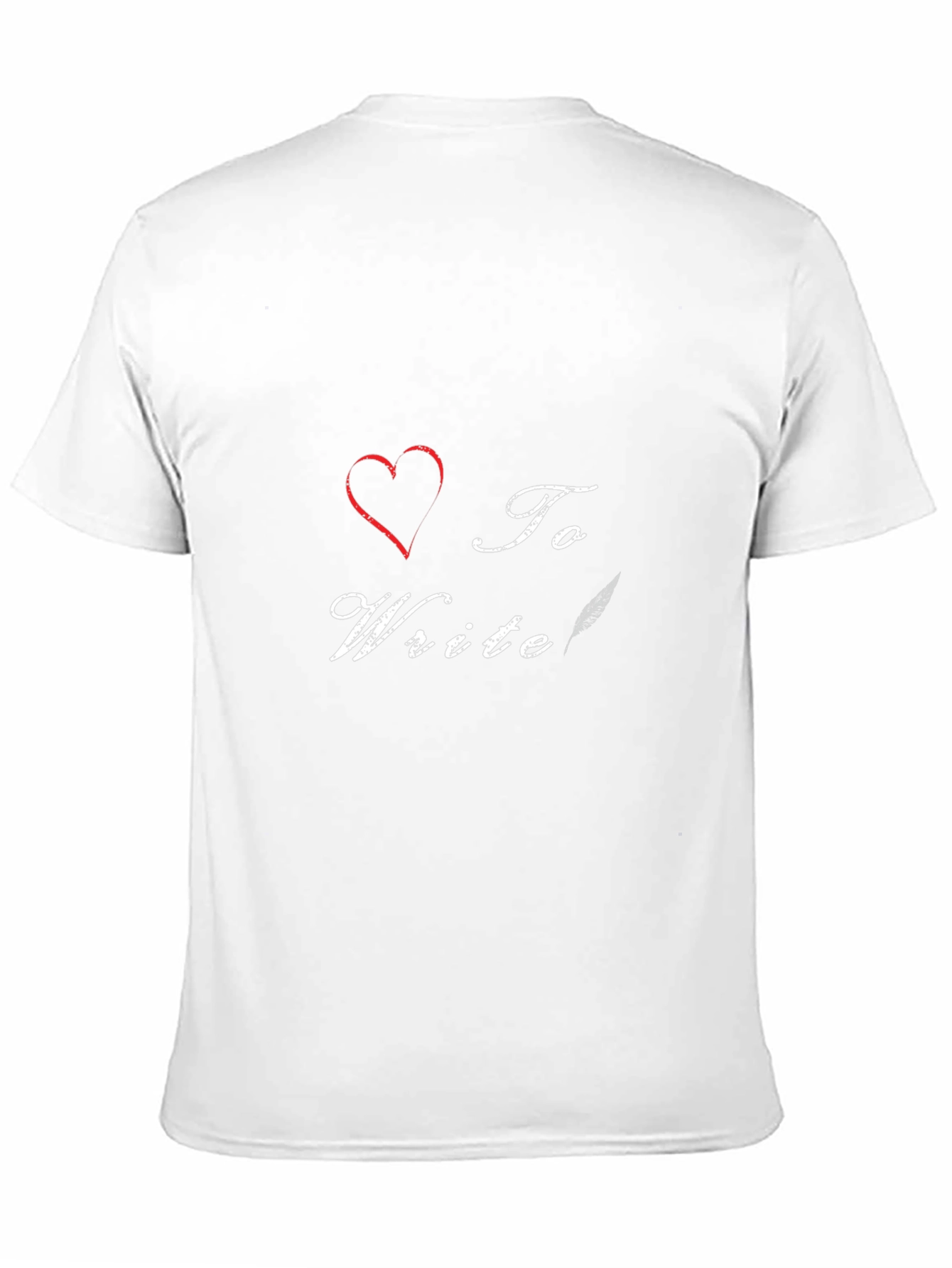 I Heart To Write T-Shirt - Black