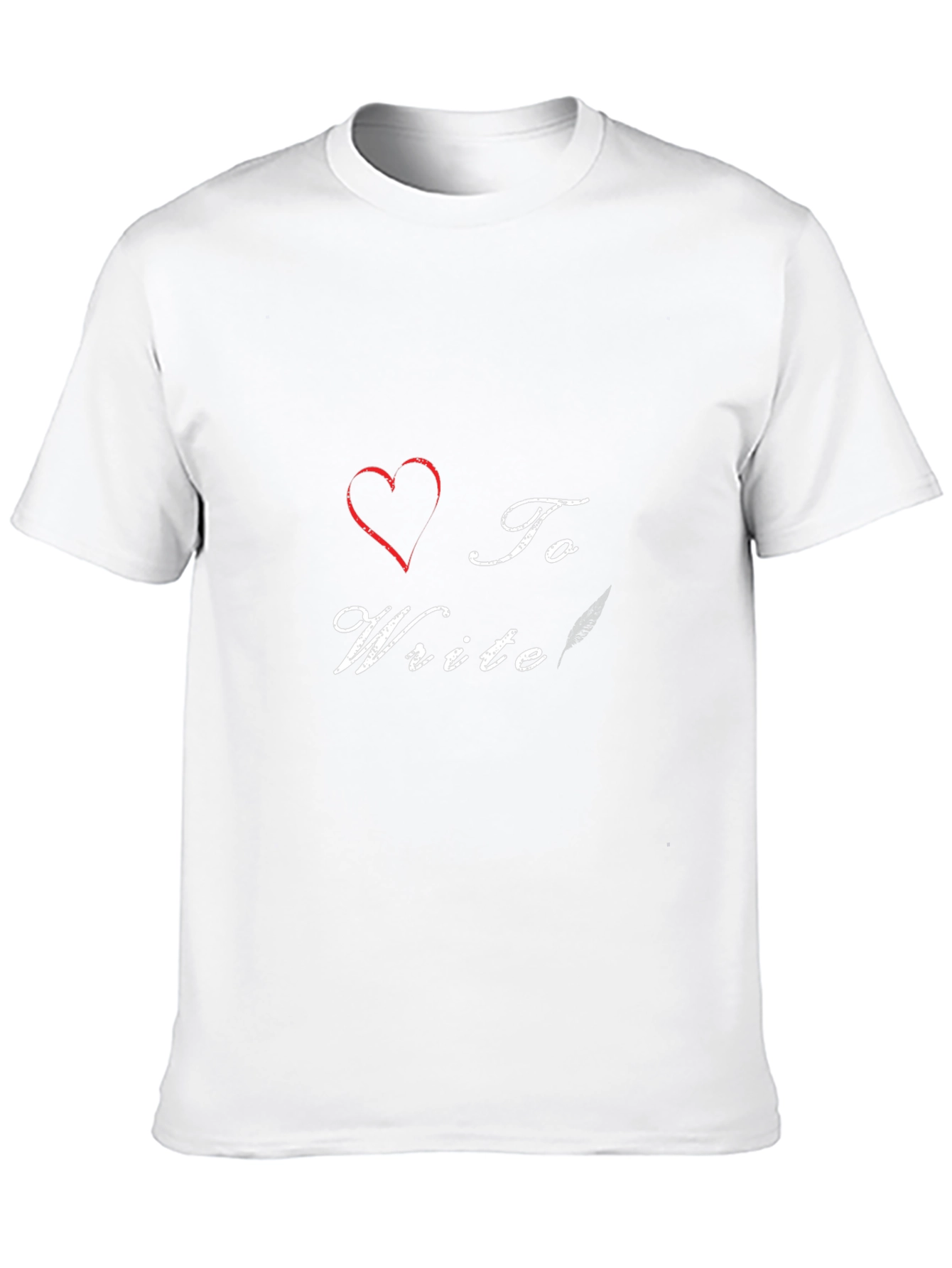 I Heart To Write T-Shirt - Black