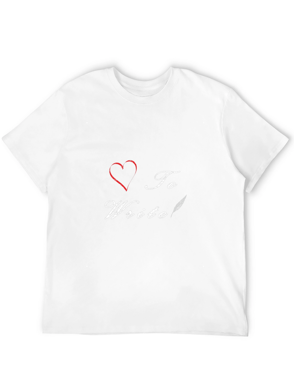 I Heart To Write T-Shirt - Black