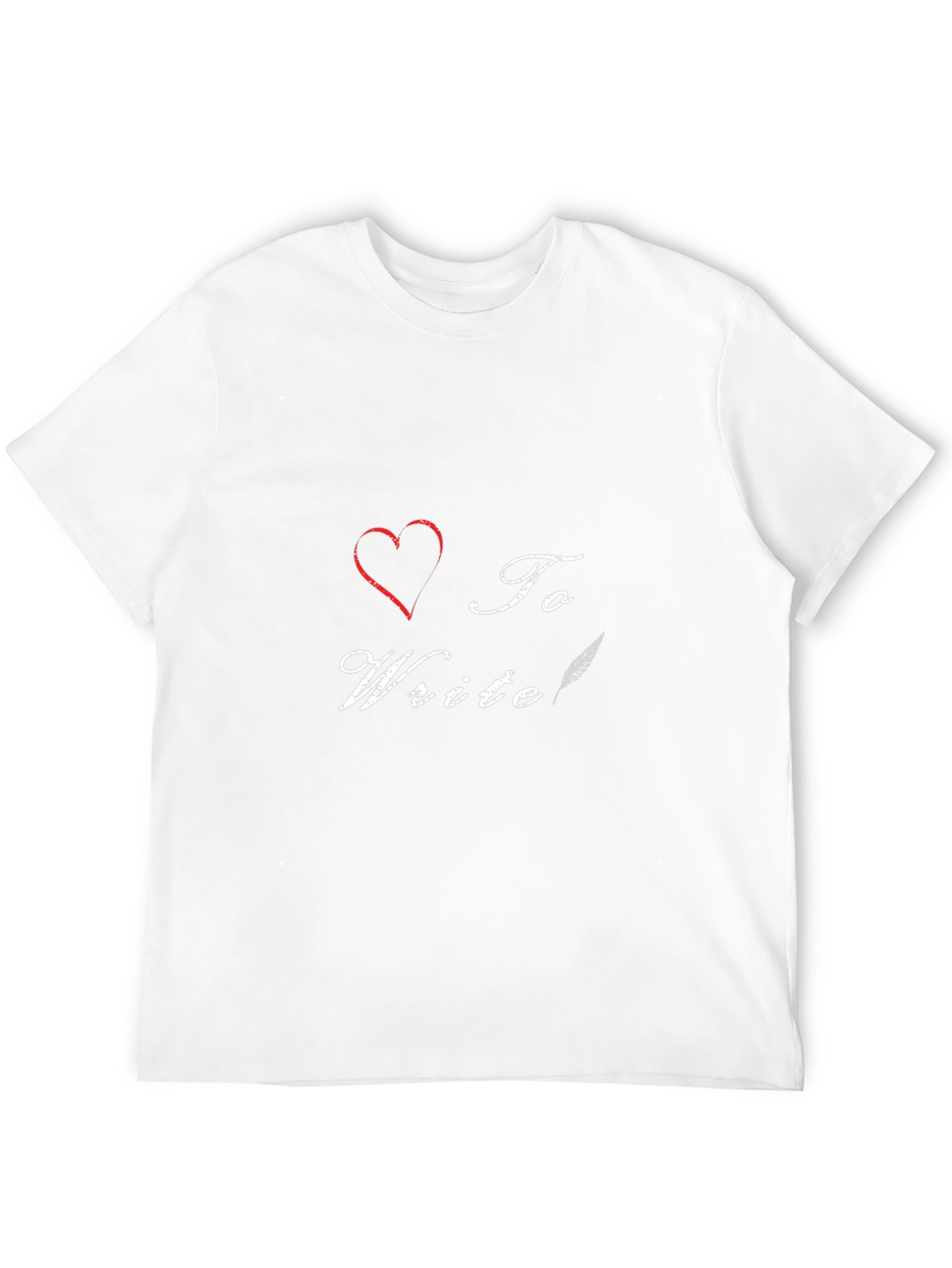 I Heart To Write T-Shirt - Black