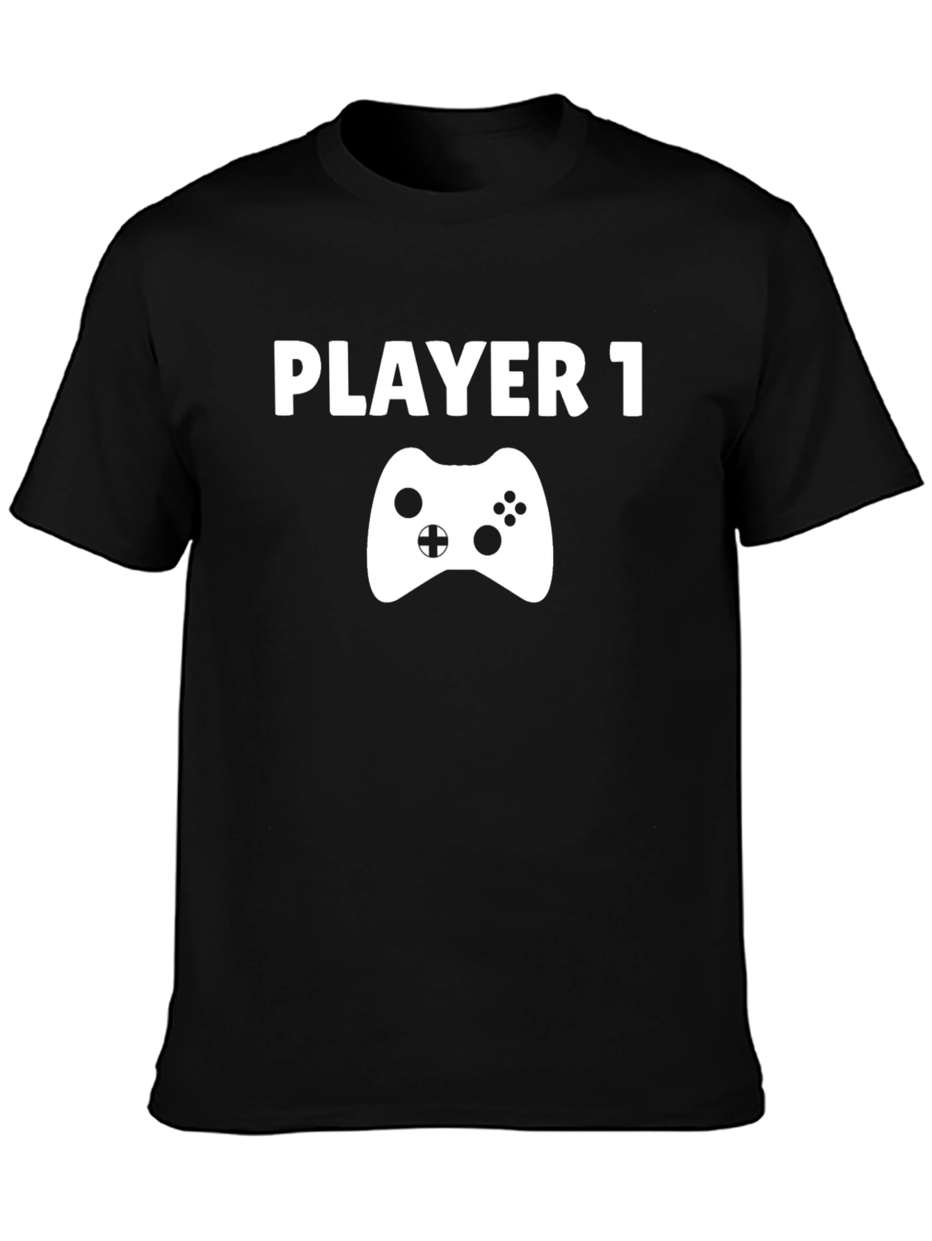 Player 1 Gamer T-Shirt - Black Cotton Tee