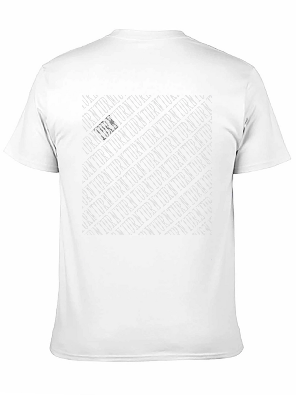 Turn Pattern Black T-Shirt