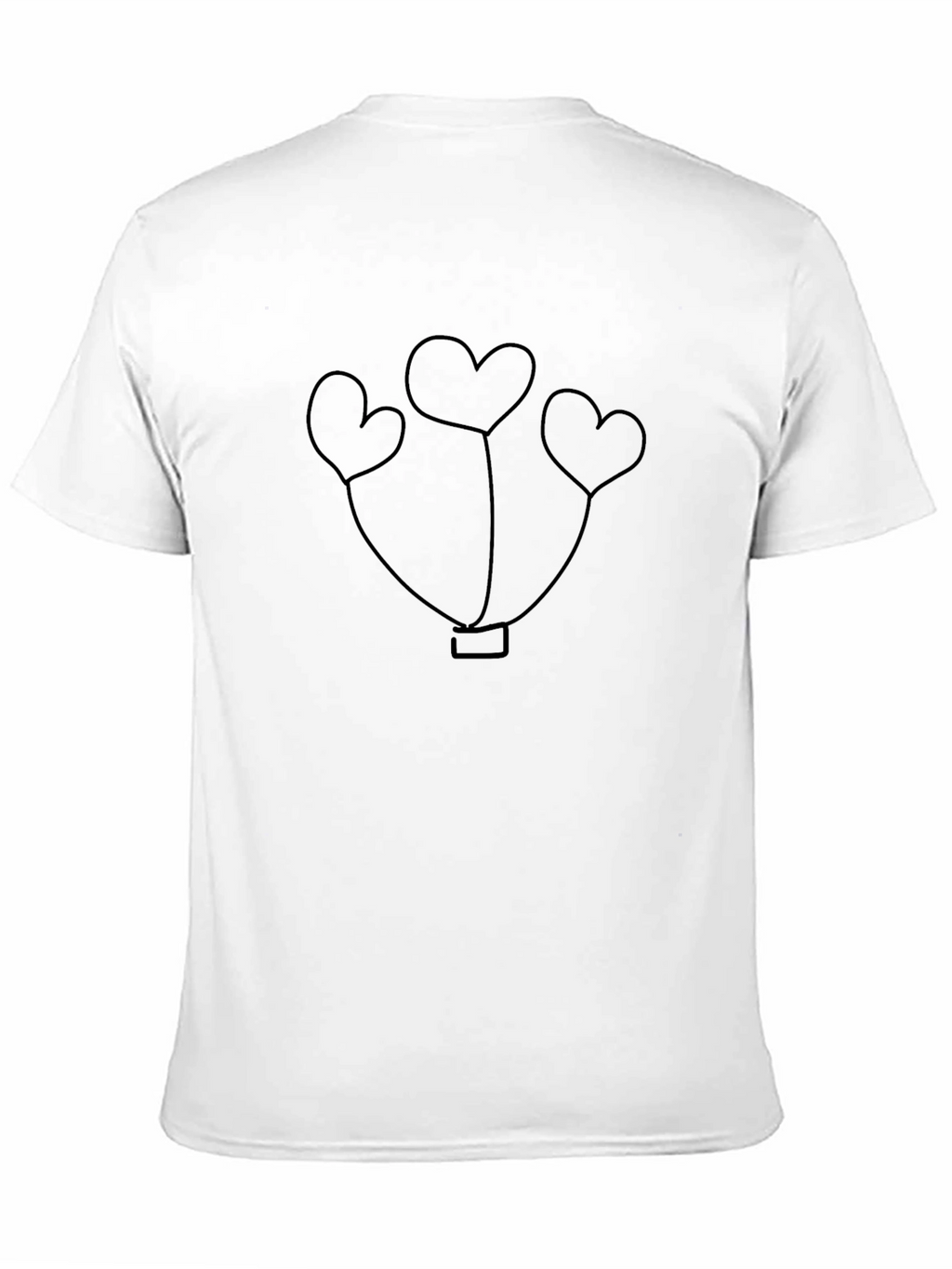 Heart Balloons Graphic Black Tee