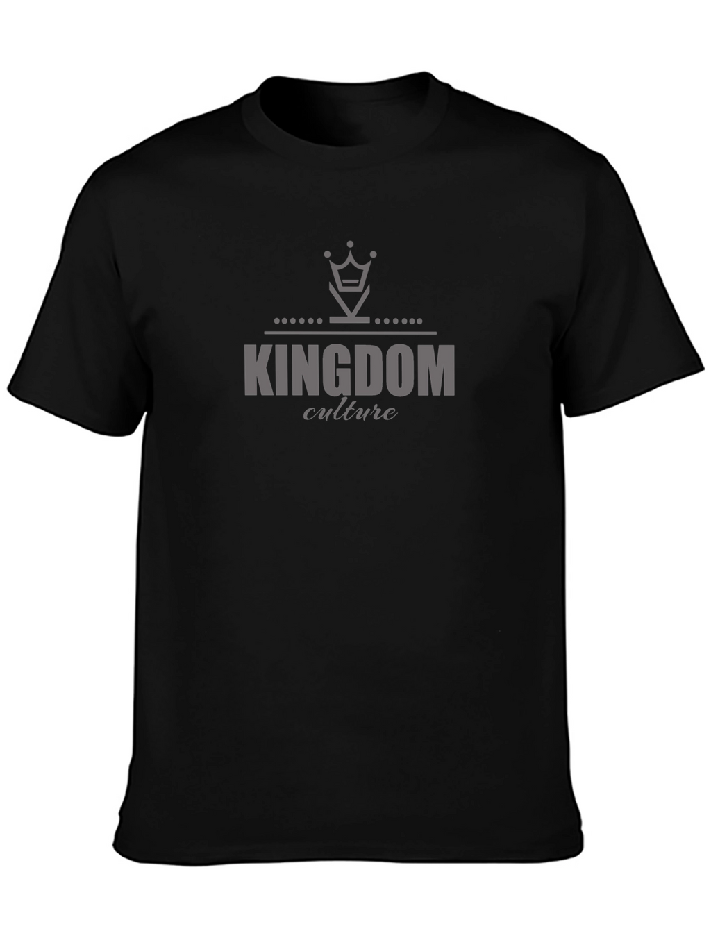 Kingdom Culture Graphic Print Black T-Shirt