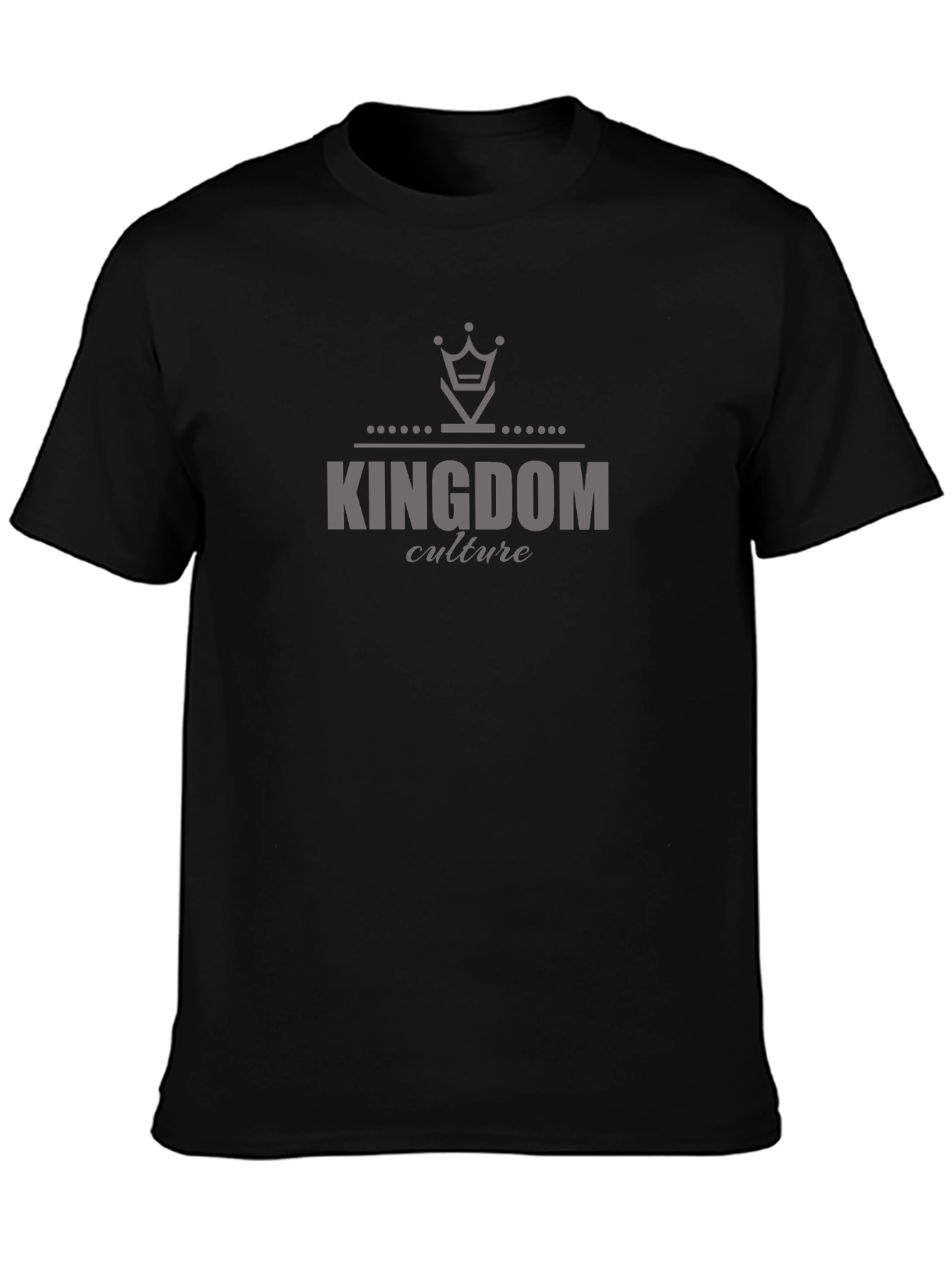 Kingdom Culture Graphic Print Black T-Shirt