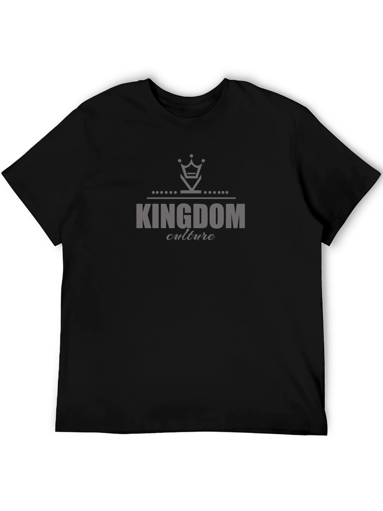 Kingdom Culture Graphic Print Black T-Shirt