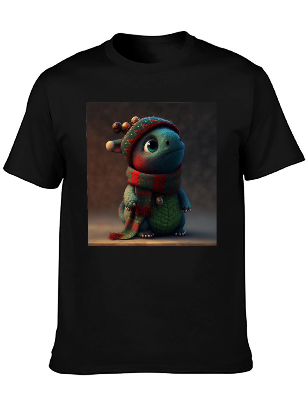 Festive Dino Tee: Cute Holiday Dragon Shirt
