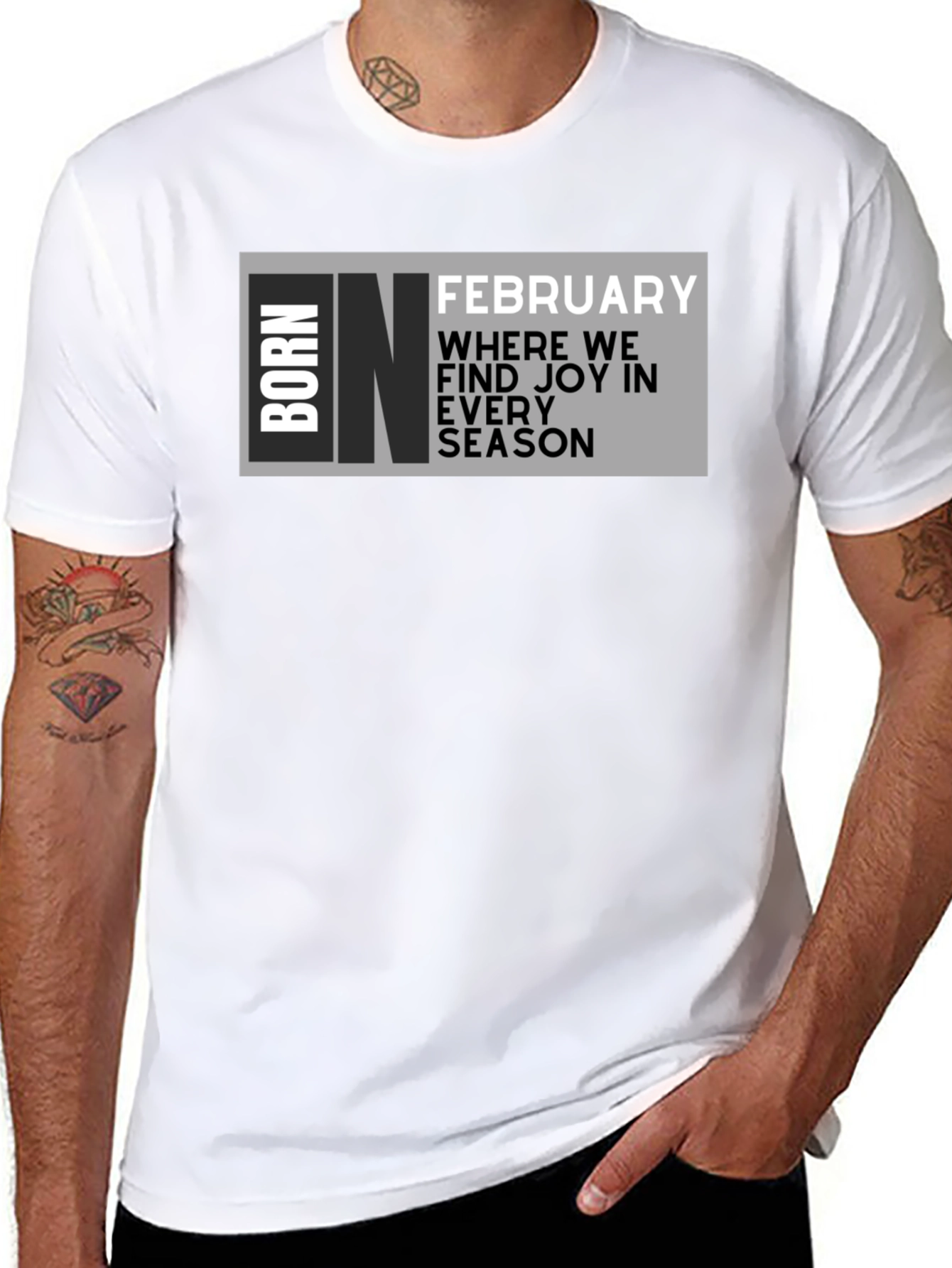 Born in February T-Shirt