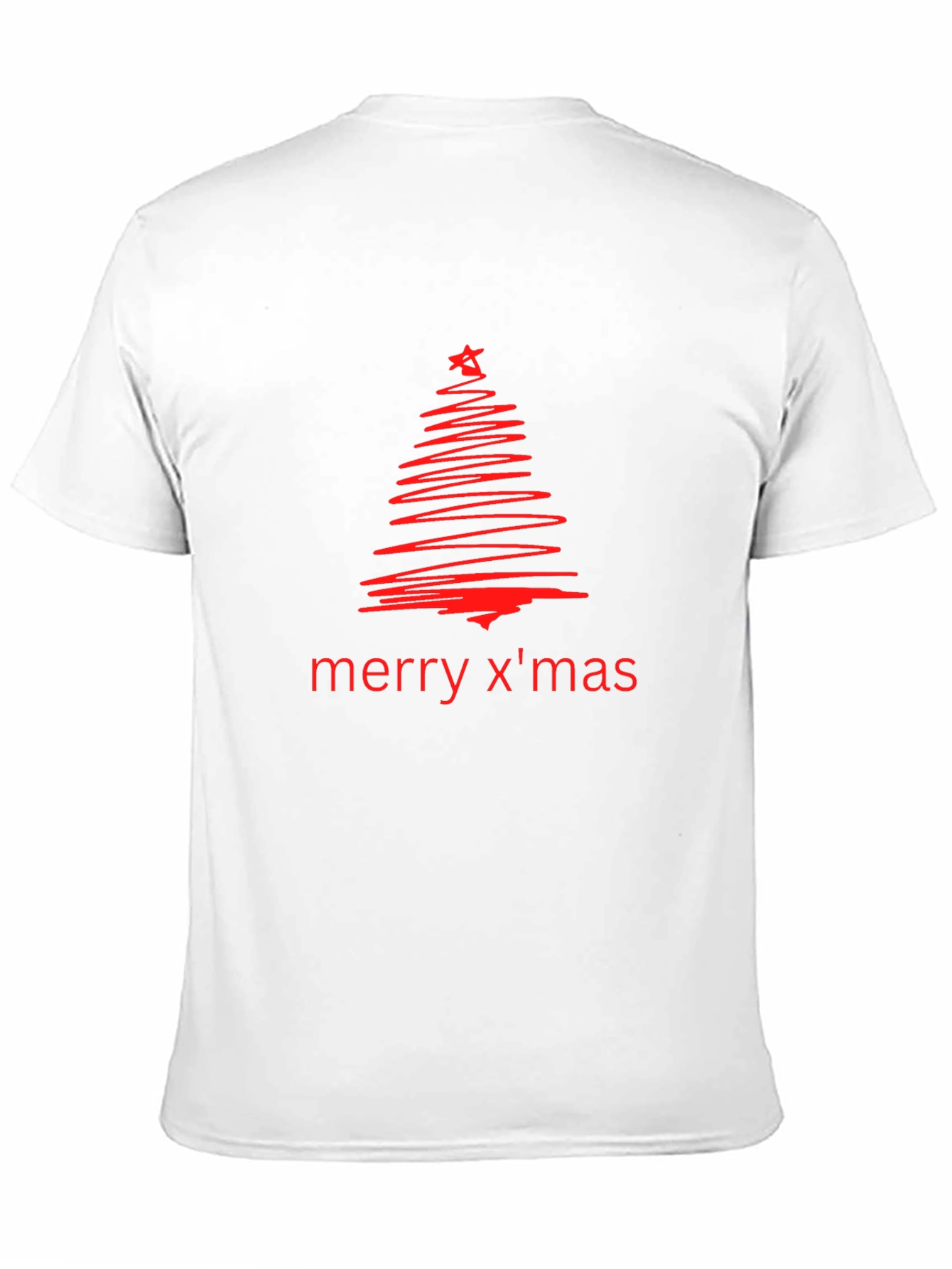 Merry Xmas Tree Graphic Tee - Holiday Cheer