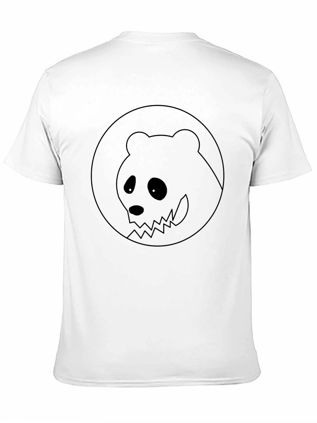 Black Graphic Tee - Spooky Panda