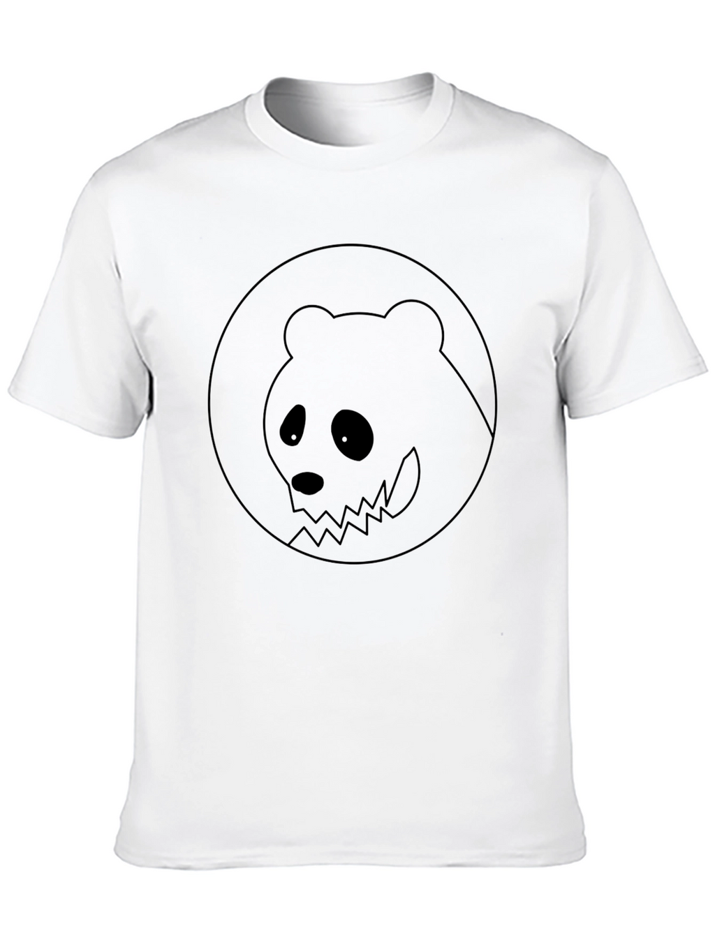 Black Graphic Tee - Spooky Panda