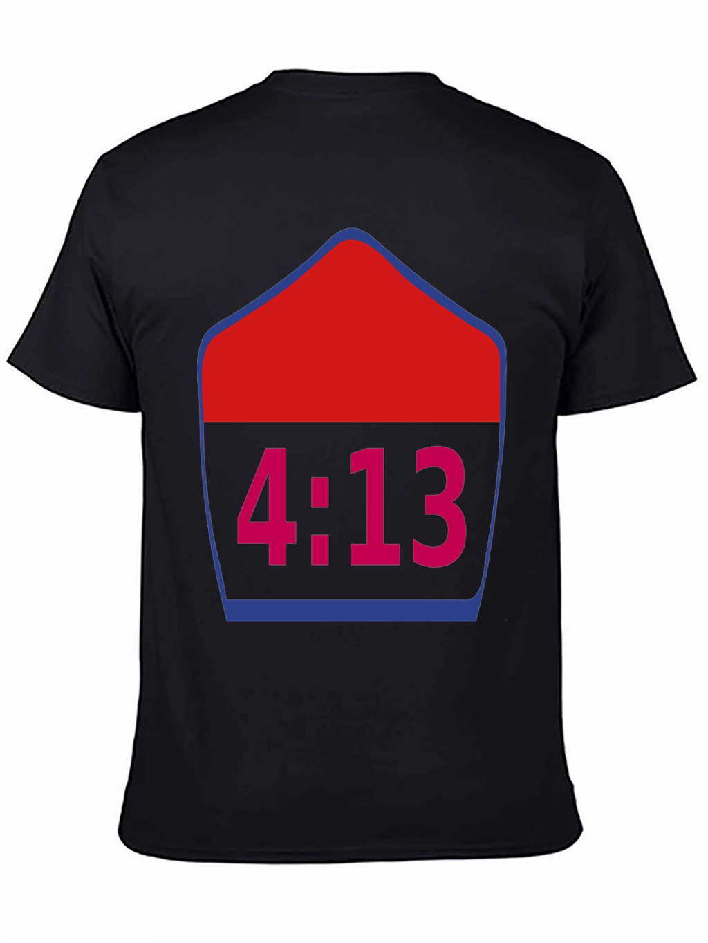 4:13 Graphic Tee - Trendy Black T-Shirt
