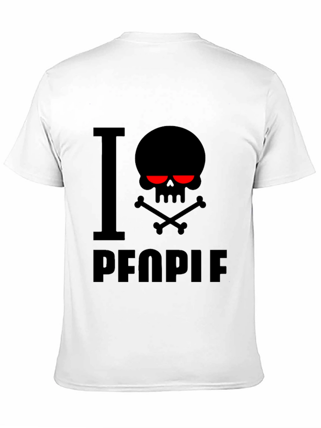 I Skull People Black Graphic T-Shirt