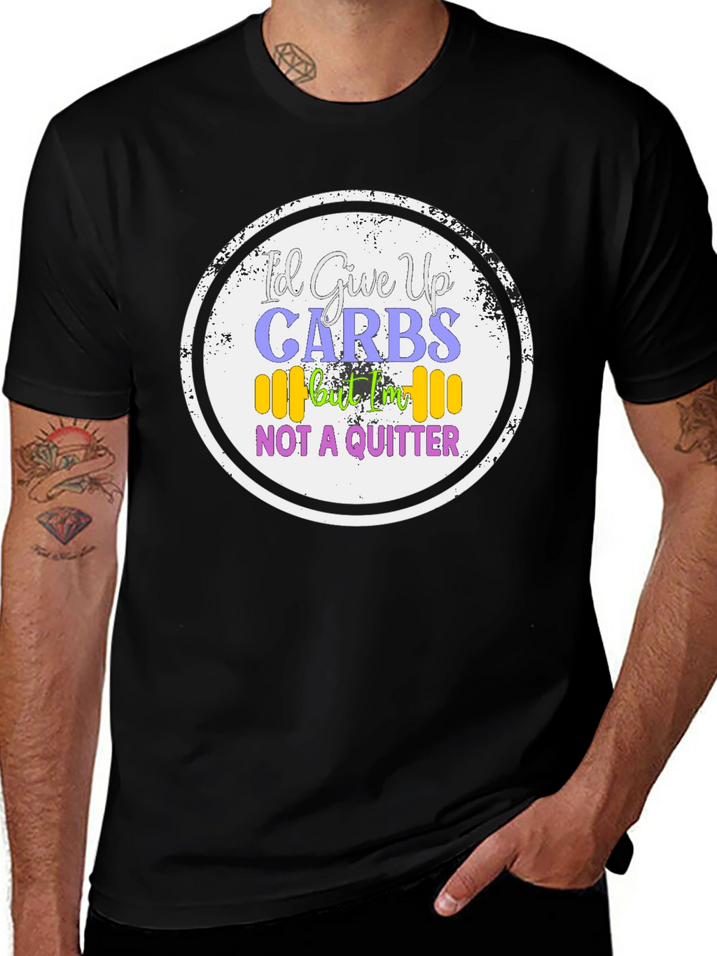 Id Give Up Carbs T-Shirt - Gym & Fitness