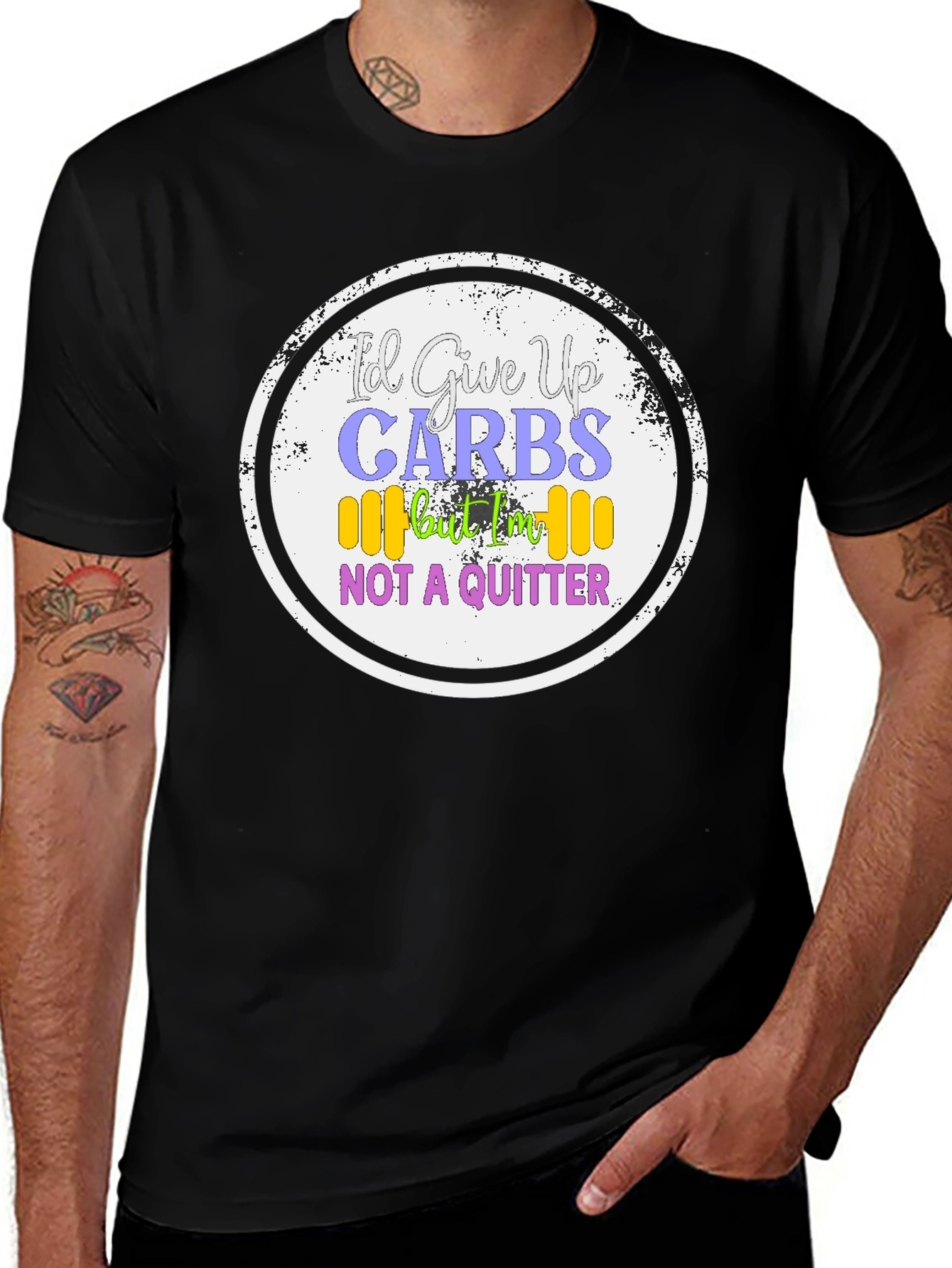 Id Give Up Carbs T-Shirt - Gym & Fitness