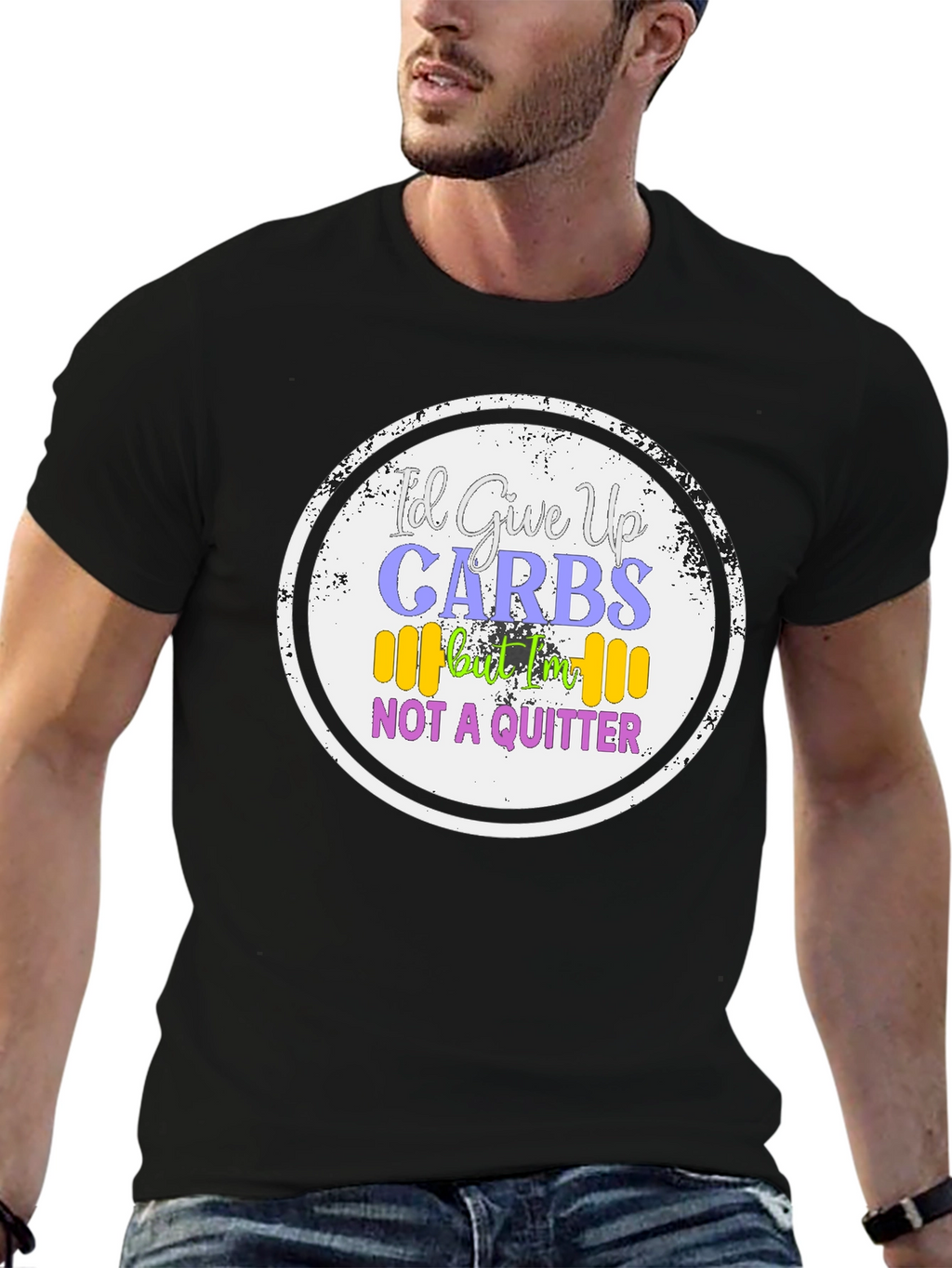 Id Give Up Carbs T-Shirt - Gym & Fitness