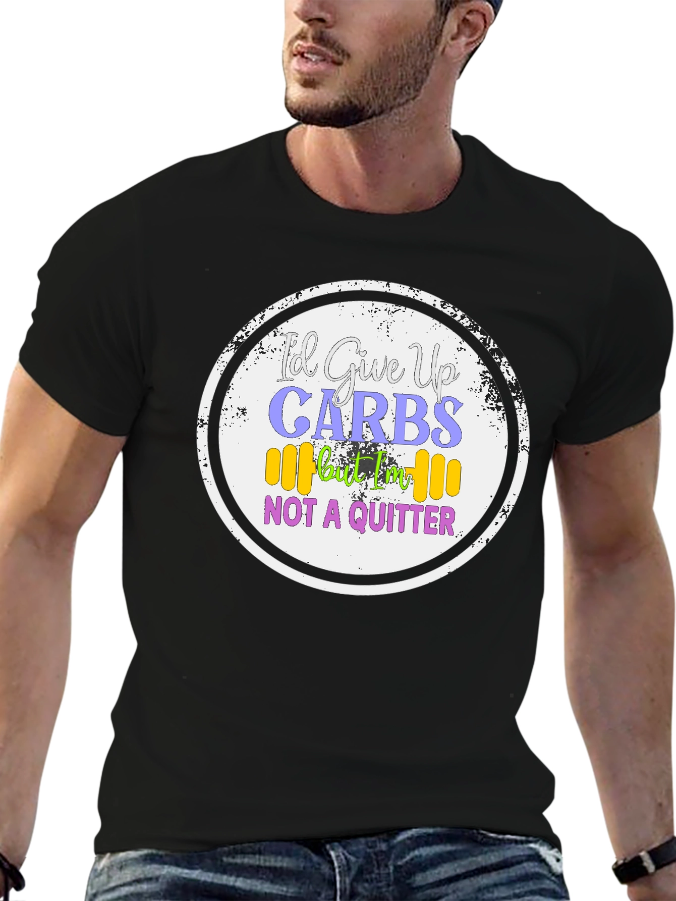 Id Give Up Carbs T-Shirt - Gym & Fitness