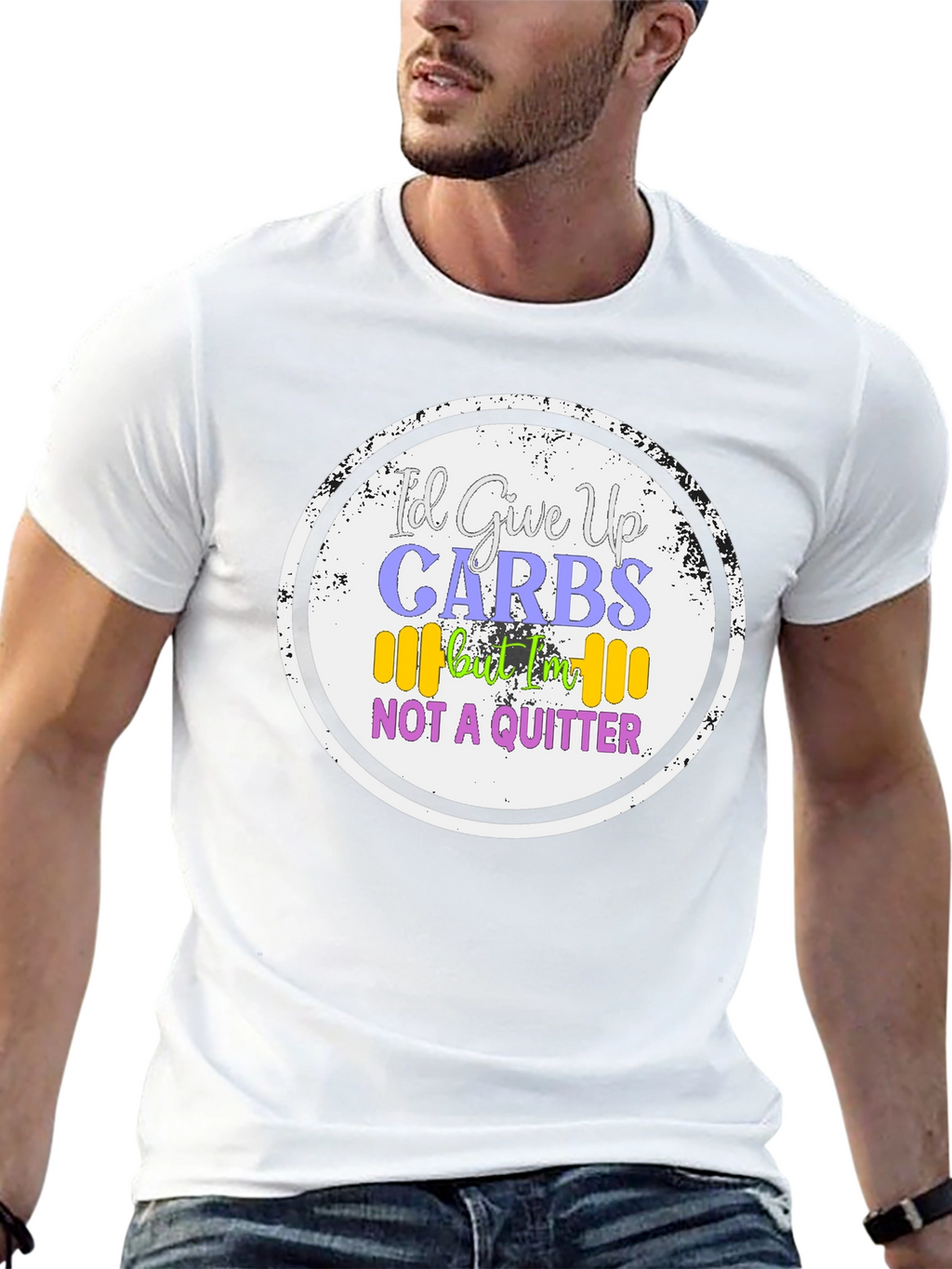 Id Give Up Carbs T-Shirt - Gym & Fitness