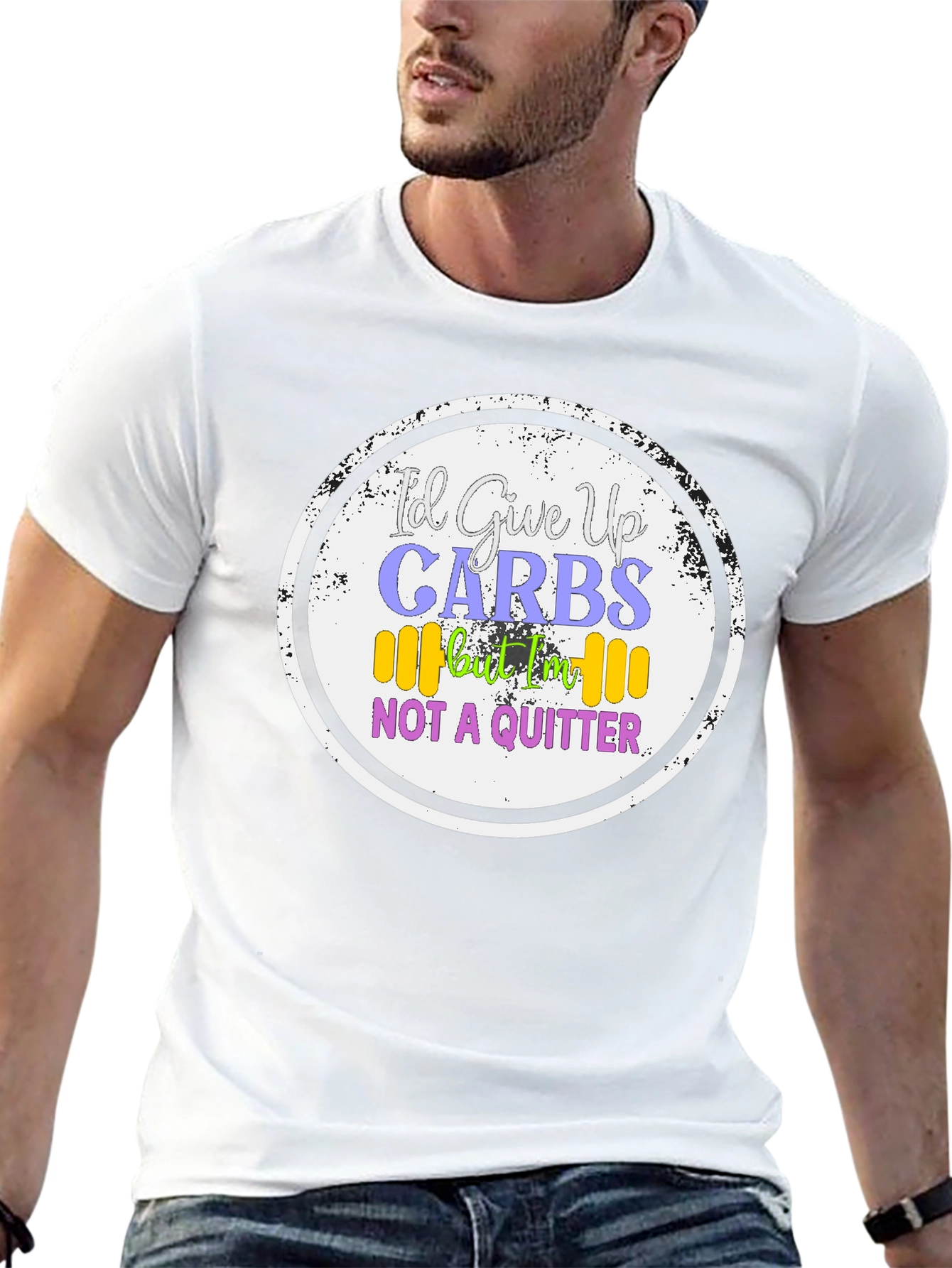 Id Give Up Carbs T-Shirt - Gym & Fitness