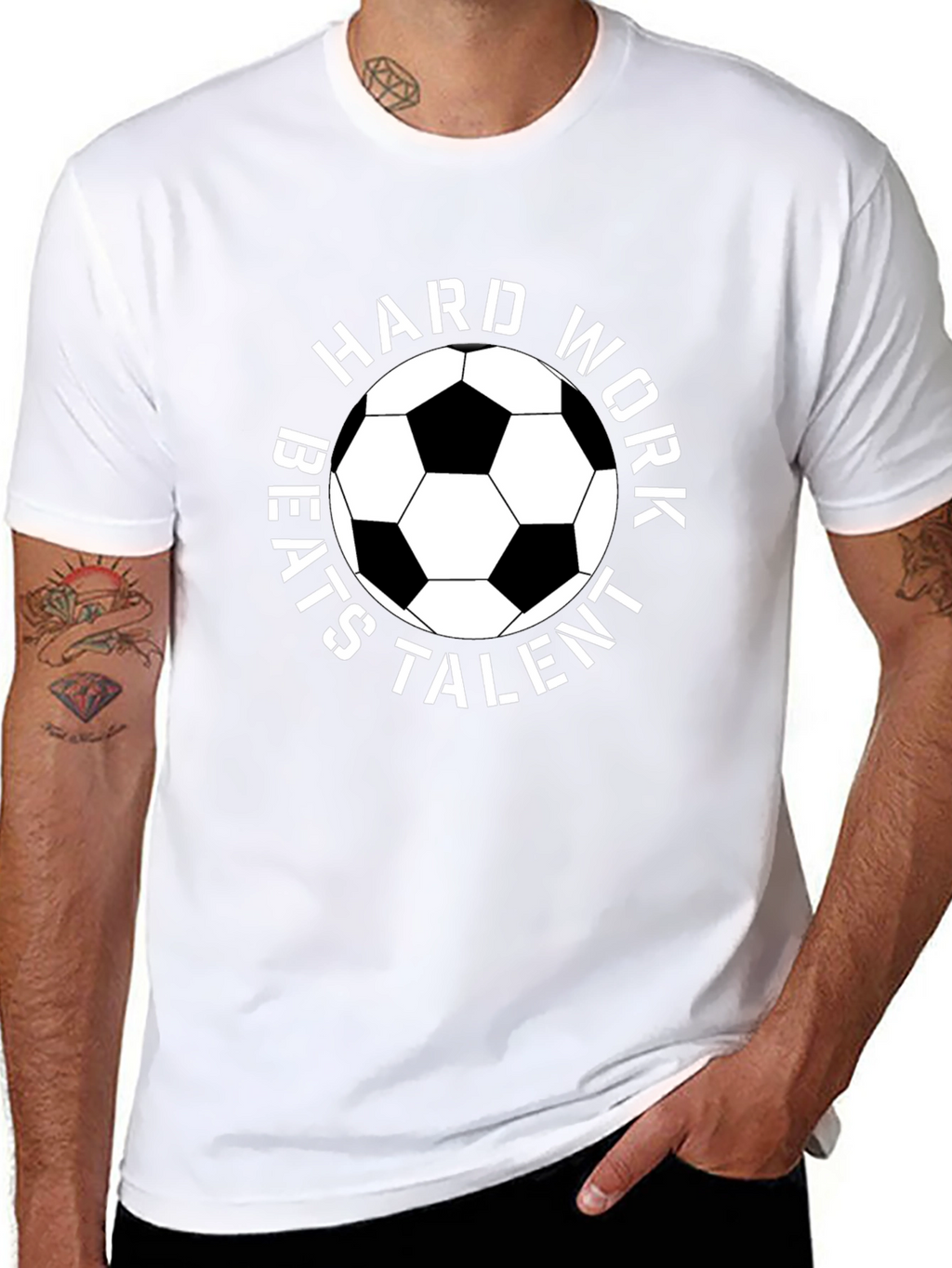 Hard Work Beats Talent Soccer T-Shirt