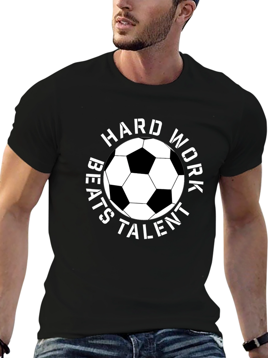 Hard Work Beats Talent Soccer T-Shirt