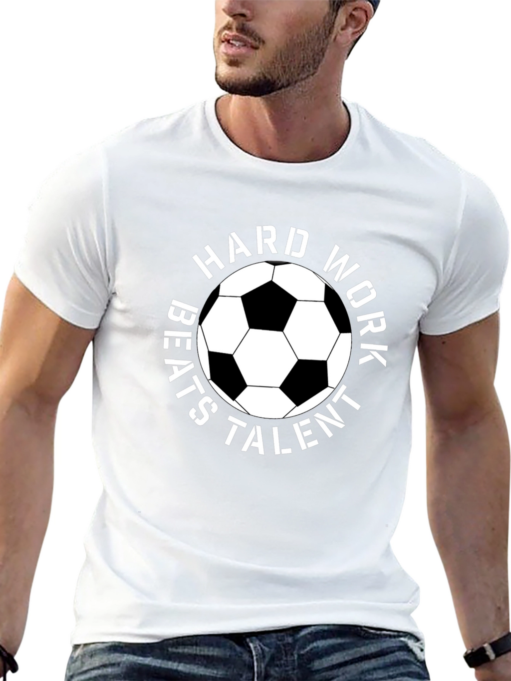 Hard Work Beats Talent Soccer T-Shirt
