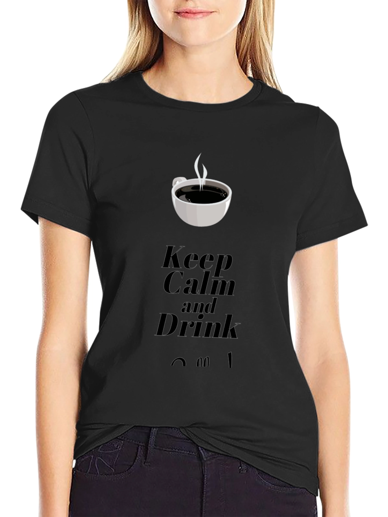Keep Calm and Drink Coffee Graphic T-Shirt