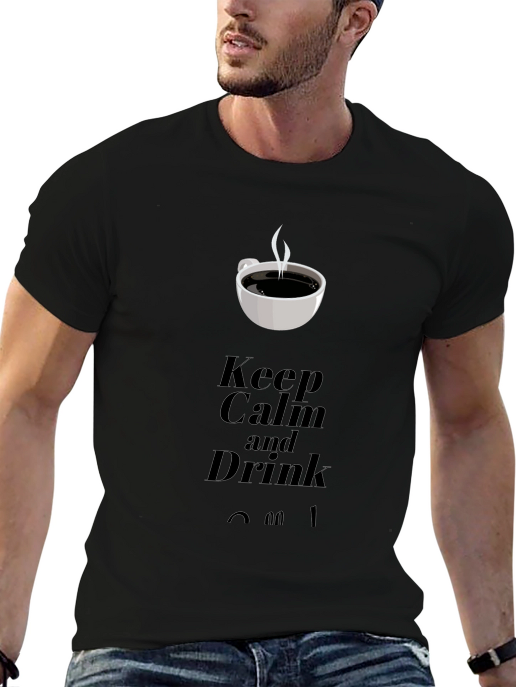 Keep Calm and Drink Coffee Graphic T-Shirt