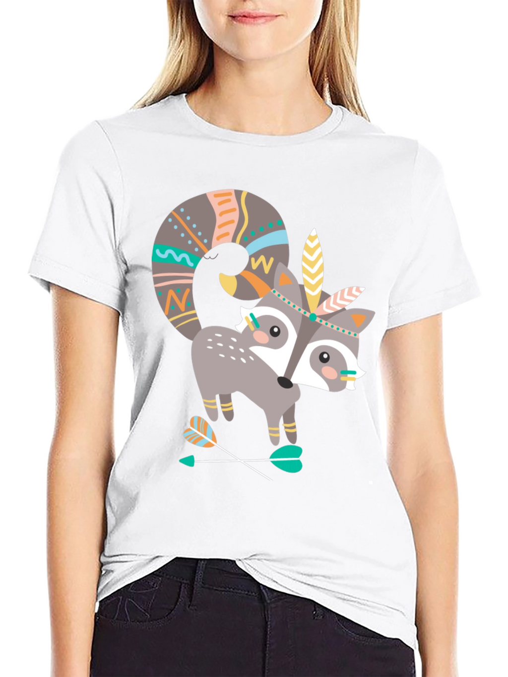 Tribal Raccoon T-Shirt