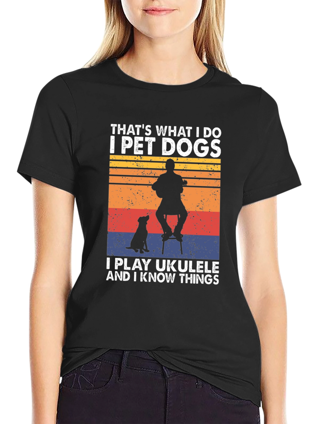 Pet Dogs & Ukulele T-Shirt - Funny Musician Tee