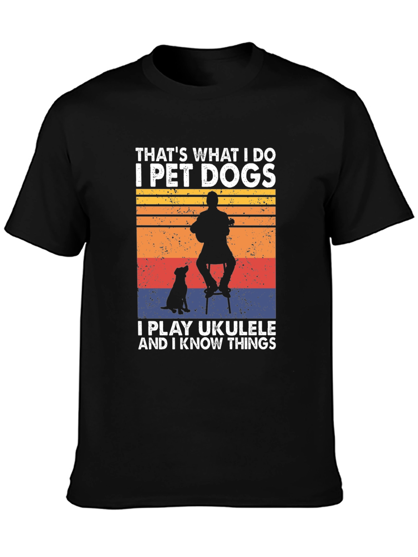 Pet Dogs & Ukulele T-Shirt - Funny Musician Tee