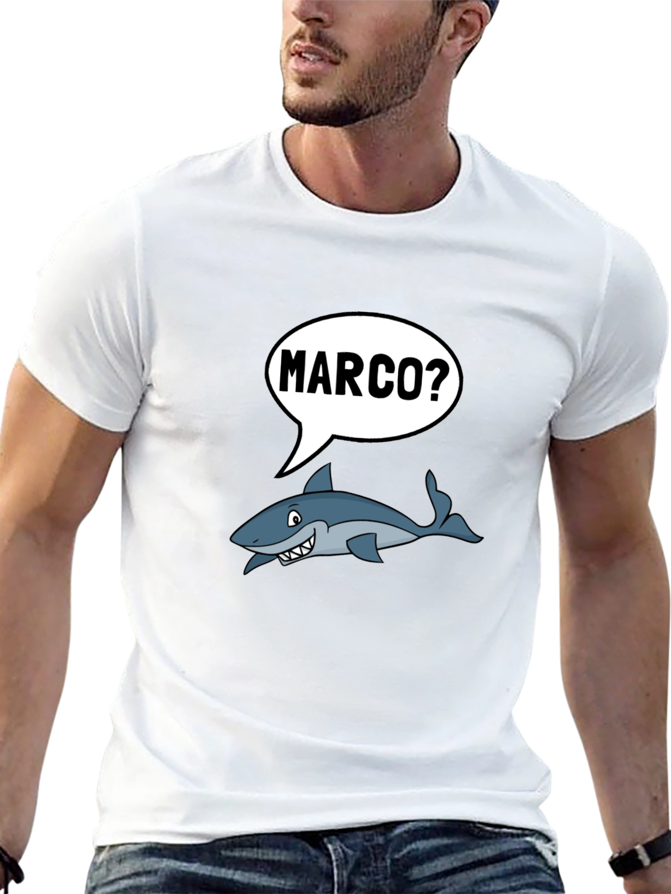 Marco Shark T-Shirt - Funny Ocean Humor Tee