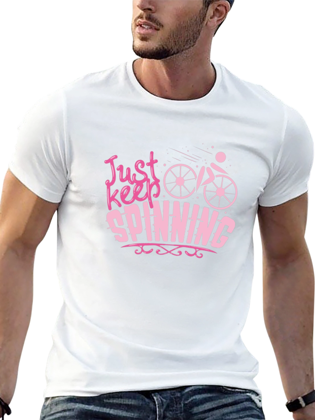 Just Keep Spinning Graphic Tee Shirt