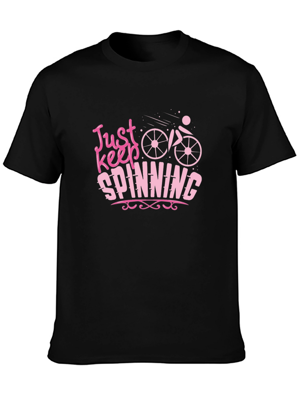 Just Keep Spinning Graphic Tee Shirt