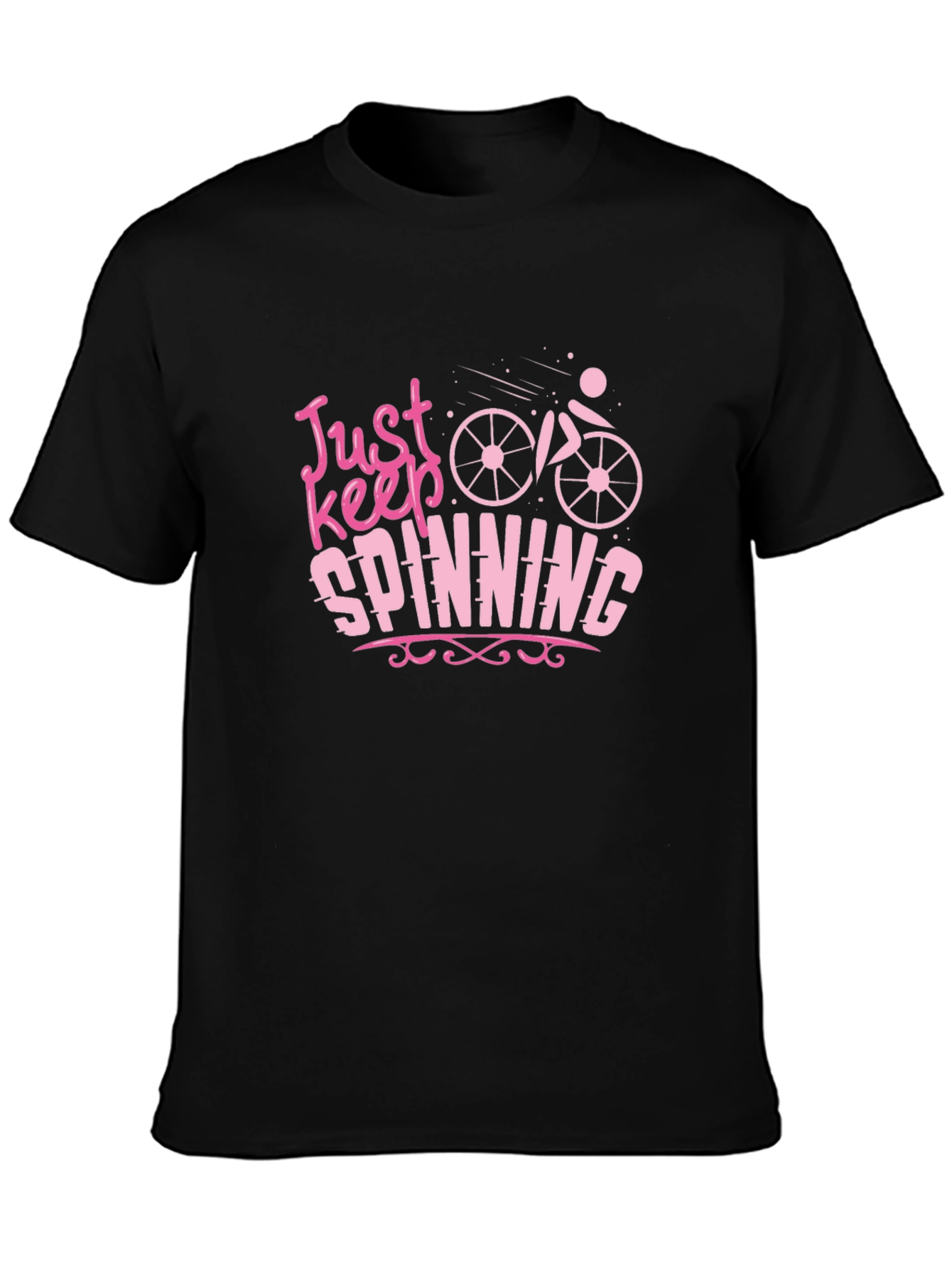 Just Keep Spinning Graphic Tee Shirt