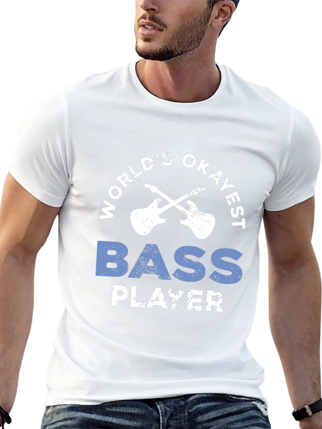 Worlds Okayest Bass Player T-Shirt