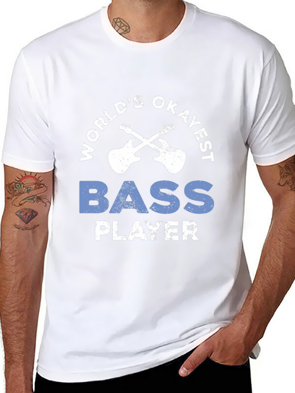 Worlds Okayest Bass Player T-Shirt