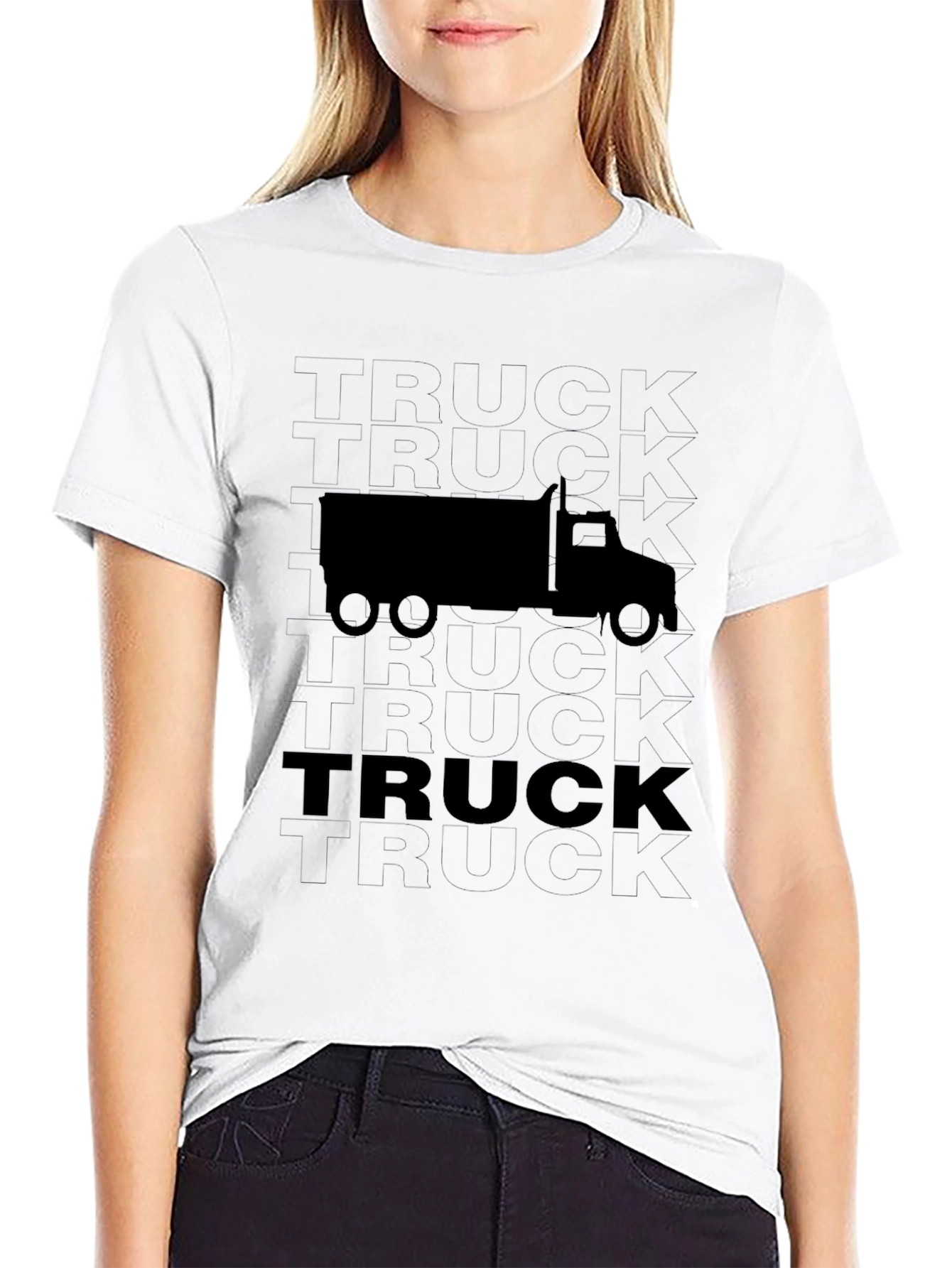 Black Truck Graphic Tee - Mens Casual Shirt